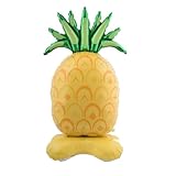 1PC Large Standing Pineapple Aluminum Foil Balloon for Vibrant Summer Party Decor, Tropical Birthday Celebration Decoration Aloha party (yellow)