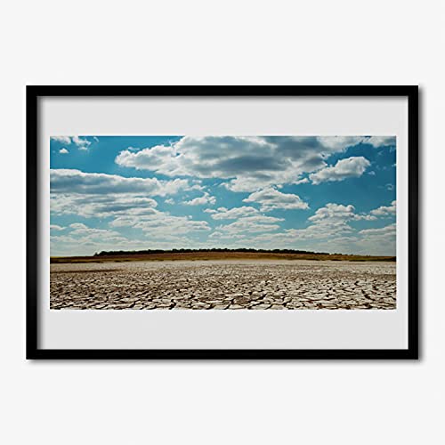 Affiche encadrée 70x50 cm de paysage du désert pour créer un havre de paix dans votre chambre