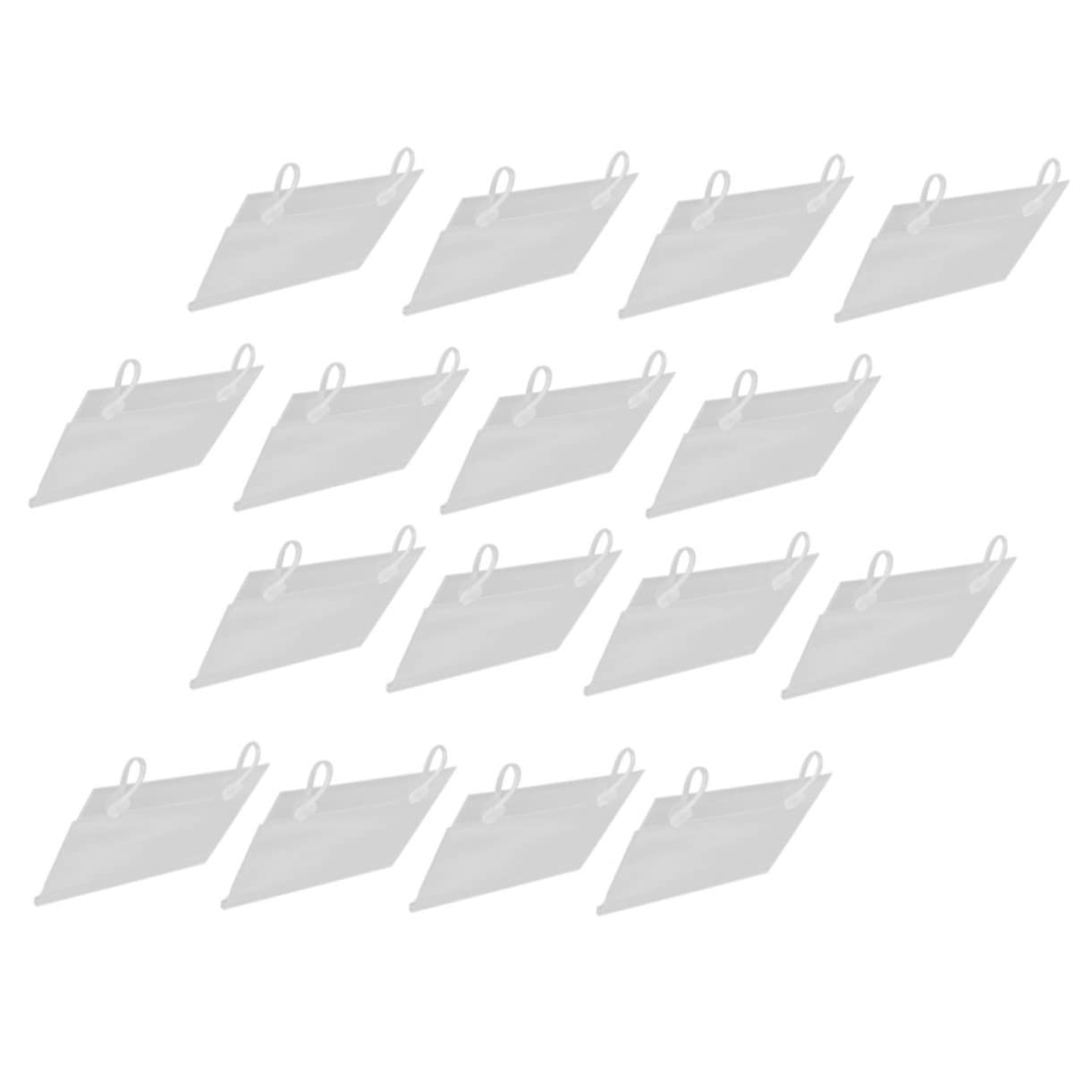 Portaetichette Prezzo Sospesi 40 Pezzi in Pvc per Esposizione | Visualizzazione Chiara, Design Semplice, per Cartelli Pubblicitari e Prodotti in Negozio