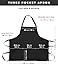 Chef Works Unisex Three Pocket Apron, Black, One Size