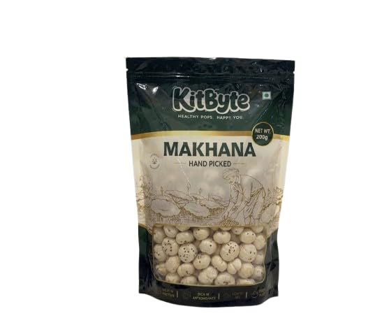 KitByte Hand Picked Makhana 200g | Guilt-Free Snack, Rich in Antioxidants-picture-24