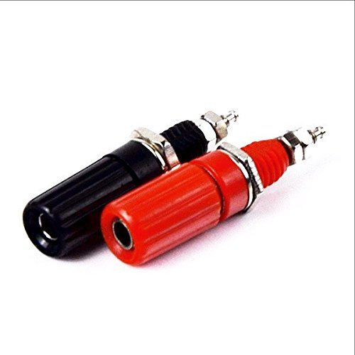 Miniatura 7 de CESS Conector de terminal de amplificador de poste de unión Banana Plug Jack Socket Panelchasis Mount Conectores - Longitud 1.8" (10 unidades)
