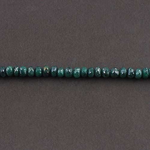 Perles rondelles émeraude teintée pour un atelier bijoux bohème chic