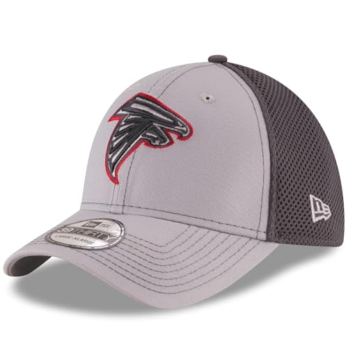 New Era Unisex-Adult NFL 39THIRTY Grayed Out Neo Primary Logo Stretch Fit Flex Football Cap Hat