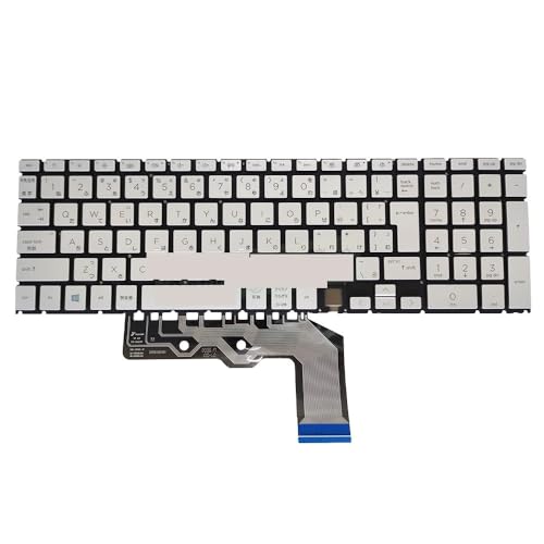 JPN { US obNCgL[{[h HP ENVY X360 15-ED 15M-ED 17-CG TPN-C149 15-AG 15M-EE TPN-W140 m[gp\Rp L[{[h obNCg(JPN SILVER BACKLIT)