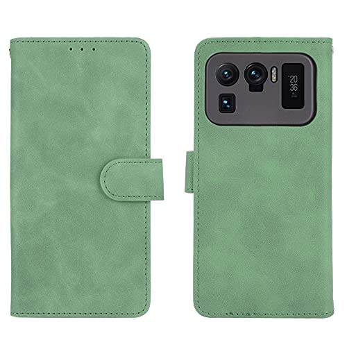 Housse Xiaomi Mi 11 Ultra étui portefeuille vert pour sécuriser vos déplacements urbains