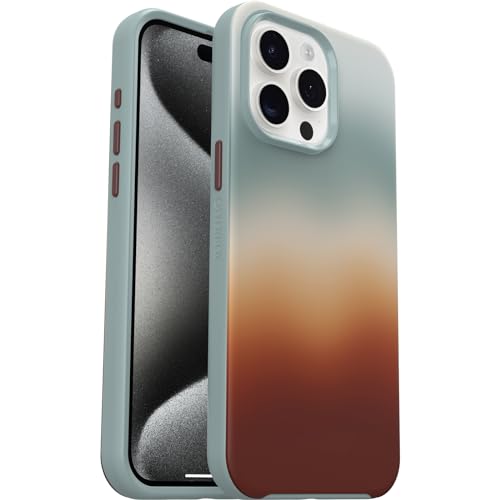 Image of OtterBox iPhone 15 Pro MAX (Only) Symmetry Series Case - Arizona Sunrise (Blue), Snaps to MagSafe, Ultra-Sleek, Raised Edges Protect Camera & Screen