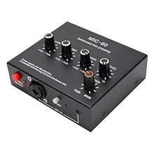 Dynamic Microphone Preamp: Enhance your recording experience with up to +60dB of gain, ensuring precise sound reproduction, low distortion, and minimal latency. Enjoy studio quality sound for your recordings. For Condenser and Dynamic: This preamp co...