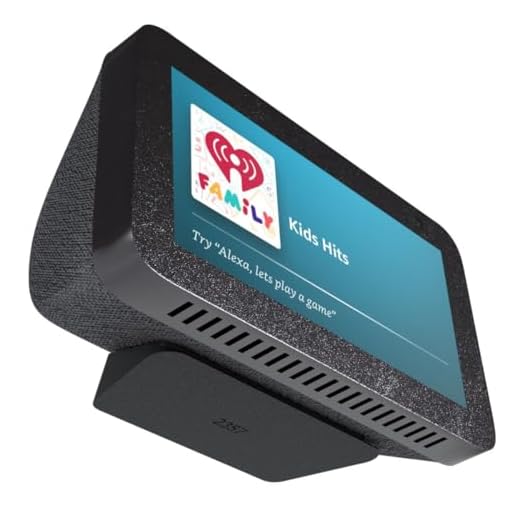 Base Inclinada para Visão Reta Compatível com Alexa Amazon Echo Show 5 - Smart Home Speaker Display - Preto