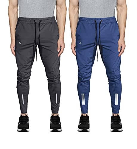 Image of AVOLT Men Slim Fit Lycra Blend Track Pants