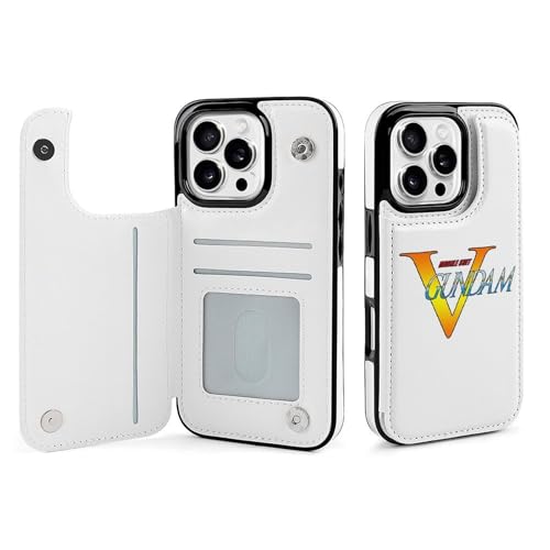 iPhone16Pro用ケース 手帳型 機動戦士Vガンダム スマホケース 財布型 アイフォン16Pro用ケース おしゃれ 軽量 背面 携帯カバー カード収納 スタンド機能 PUレザー 耐衝撃