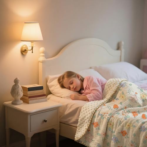 Image of Baby Blanket 40x40 Inches,Muslin Cotton and Minky Dotted Double Layer Soft Receiving Blanket for Newborn Toddler,Strawberry Flower