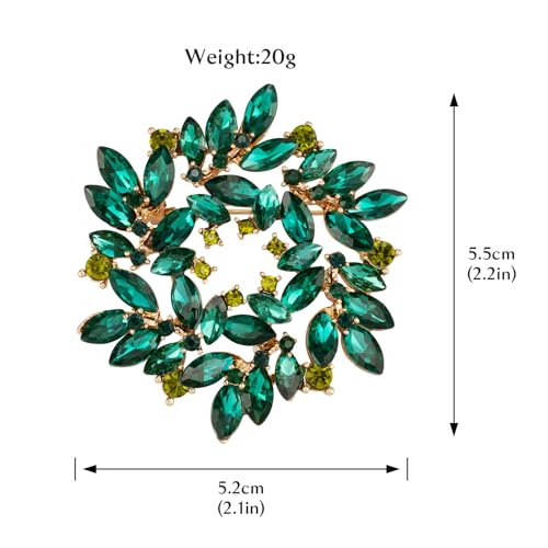 Image of Spiral Shape Rhinestone Brooch Pin for Women Statement Brooch