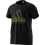 Camiseta Baloncesto Hombre adidas Q4 Wanted Logo Camiseta, Hombre, Negro, XL