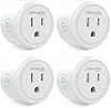 Enchufe Inteligente GHome Mini, Toma WiFi Compatible con Alexa y Google Home, Temporizador con Control por App, Solo Red 2.4GHz, Sin Hub, Certificado ETL FCC (Paquete de 4), Blanco 2