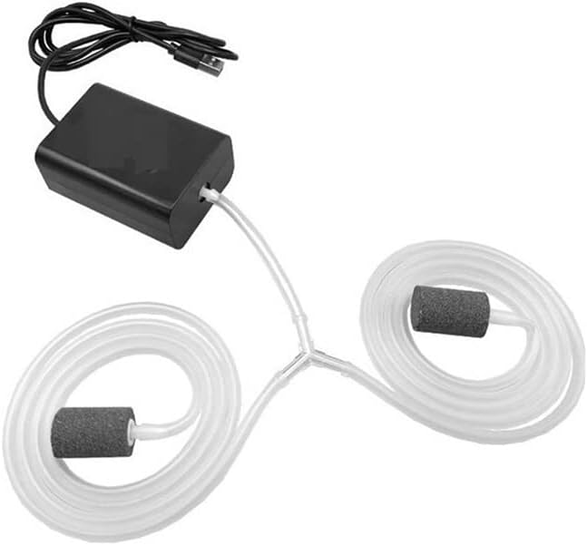 Miniatura 6 de Bombas de potencia, bomba de oxígeno, portátil, 3 W, 5 V, estanque, aireador de aire para acuario con panel solar, compresor de aire, accesorios de