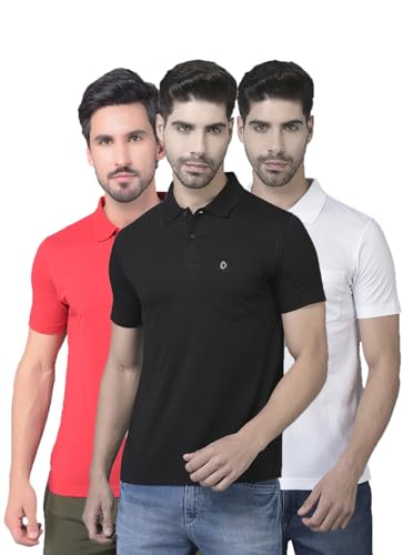 Image of Dollar Mens Cotton Casual Solid Polo Tshirt (Pack of 1)