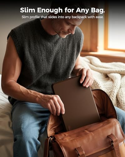 Image of FEDUS MONARC Designer Premium Vegan Leather Laptop Sleeve Bag Case 14 inch, Shockproof Office Laptop Cover Pouch Accessories Carrying Bag for MacBook, HP, Dell, Lenovo, Asus for Men & Women
