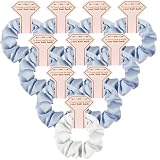Smooth linen Satin Bridesmaid Scrunchies 10 pack Proposal Gifts Elastics Hair Ties Scrunchies Bachel