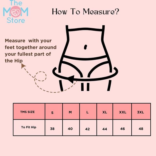 Image of The Mom Store Maternity Panties, Boyshorts Panties for Women - High Rise Maternity Wear, Full Rear Coverage Cotton Maternity Panty - Ideal for Pregnancy
