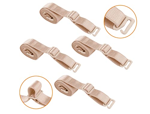 Image of uxcell 2 Pair 10 /12 /15 /18 /20mm Width Stretchable Shoulder Bra Straps Adjustable Elastic Straps for Women
