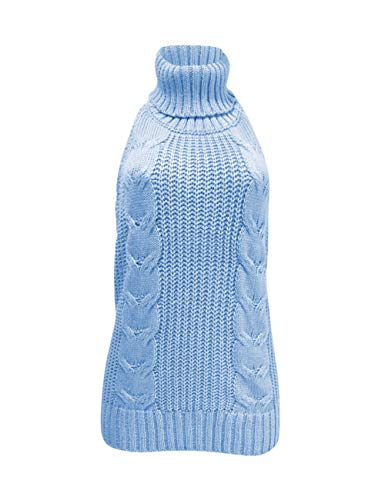 Image of Olens Japan Style Turtleneck Sleeveless Open Back Sweater Anime Cosplay Sweater