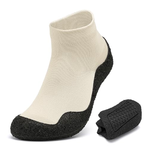 LUSWIN Mens Womens Barefoot Sock Shoes Minimalist Zero Drop Walking Shoes Comfortable Lightweight...