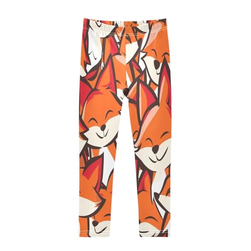 Toddler Girls Leggings Printed Yoga Pants Leggings Smile Fox for Kids