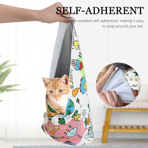 AGLOO Tapete mágico para gatos - autoadesivo, antiarranhões, retenção calmante para aparar unhas, ba