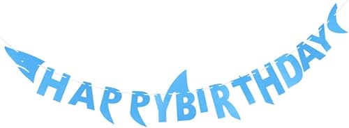 TOYANDONA Banner Birthday Fish Garland Bunting Garland Party Birthday Bunting Sign Happy Birthday Garland Mariposas Decorativas Para Pared Happy