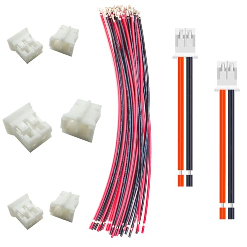 Kit conector JST PH 2.0 20 pzas cable 21cm 22AWG miniatura 1
