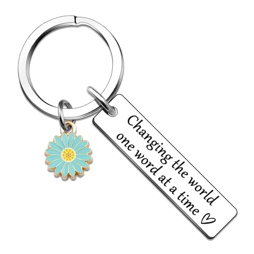 SLP Gifts Keychain Speech Therapy Gifts for Women Men Speech