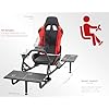 VIVO Premium Racing Simulator Cockpit with Shelf Kit, Wheel Stand, Gear Mount, Fits Logitech, Thrustmaster, Fanatec, Compatible with Xbox One, PlayStation, STAND-KIT-RACE1S