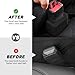 Ongfuwu 2PCS Seat Belt Buckle Holder, Silicone Auto Seatbelt Buckle Booster Makes Receptacle Stand Upright for No-Hassle Buckling, Universal Vehicle Seat Belt Buckle Fixer for Kids (Black)