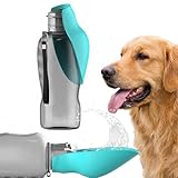 Eulihent 800ML Trinkflasche Hunde für Unterwegs, BPA Frei Wasserflasche Hunde Trinkflasche to Go für Spaziergang, Wandern,Camping, Bergsteigen oder Reisen