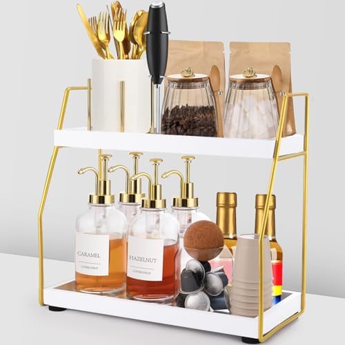 Coffee Bar Accessories,Coffee Station Organizer with Multi-Functi...