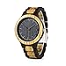 Mens Wooden Watch, Black & Zebra Sandalwood Wood Quartz Watch for Men Casual Wrist Watches