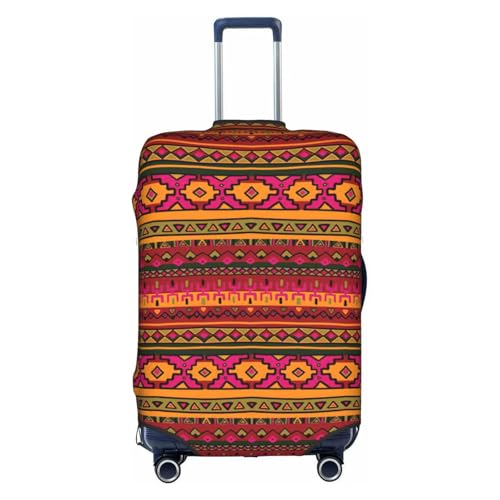 Housse de bagage mexicain bohème XL blanc : finie la valise rayée et sale en voyage