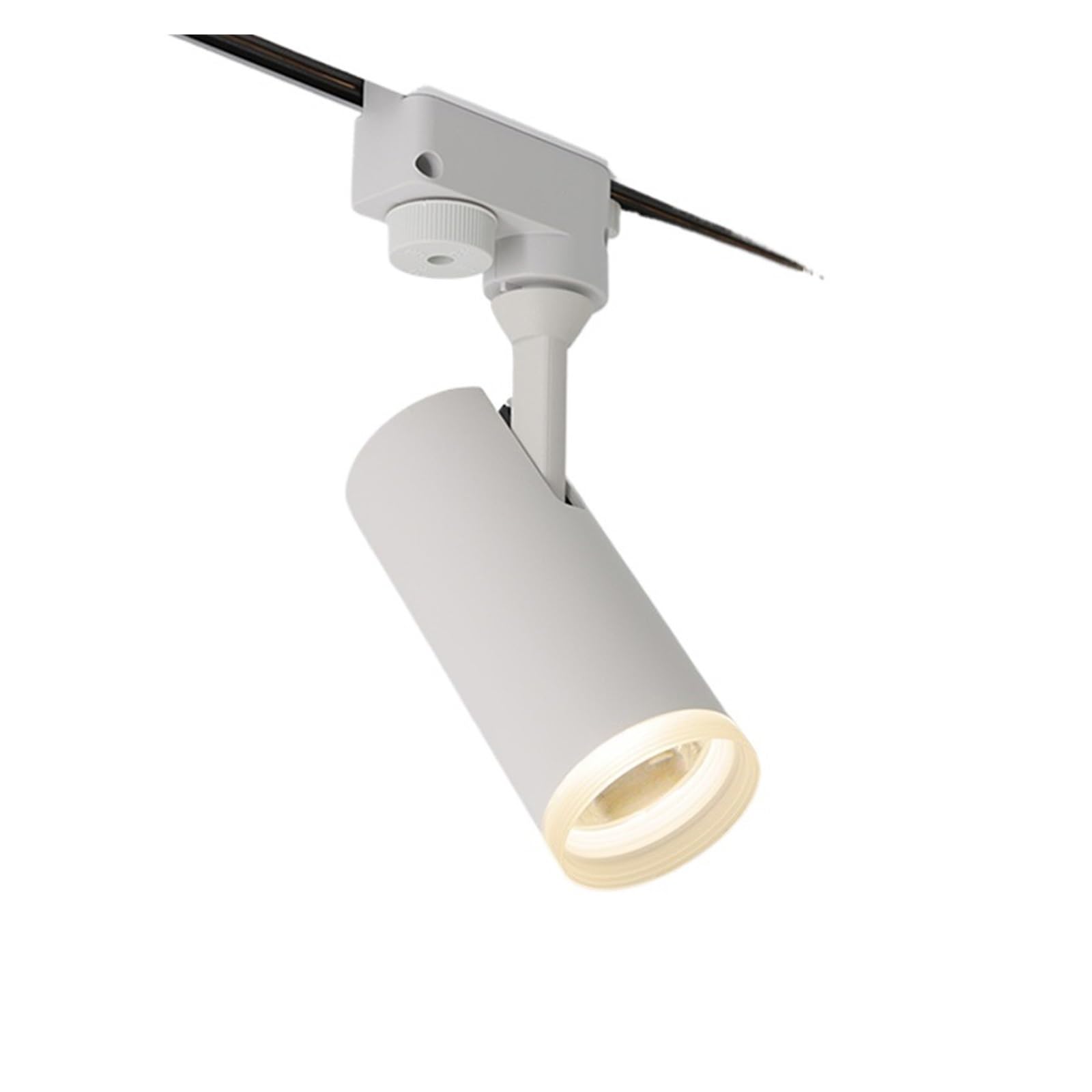 Lampki do obrazów na ścianę Oświetlenie szynowe LED 7W COB Reflektory szynowe Lampa, diody śledzące Opa Światła punktowe AC90-260V na wystawę sztuki, pokaz zdjęć(Black 7W,Natural White)