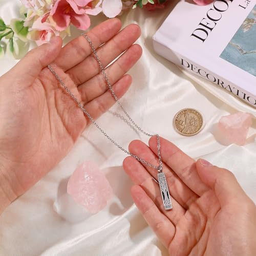 Collier urne arbre de vie acier inoxydable pendentif cendres