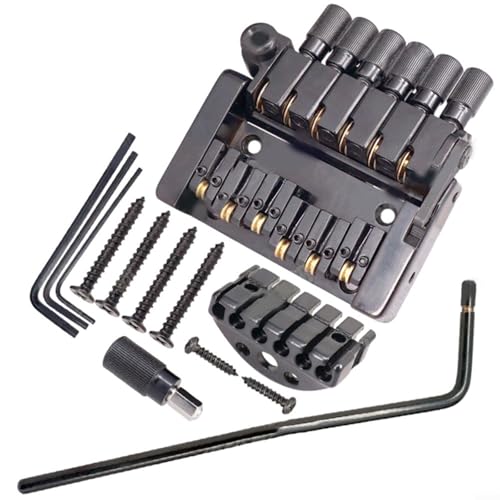 Black Headless Electric Guitar for bridge Tremolo Set 6 String