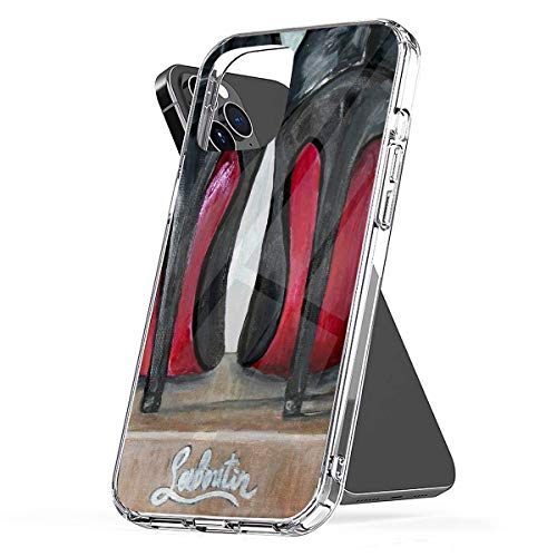 Phone Case Lou-BOU-tin - Christian Red Bottom Heels Backside Compatible with iPhone 6 6s 7 8 X XS XR 11 Pro Max SE 2020 Samsung Galaxy Shockproof Funny