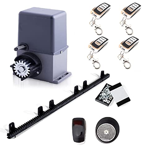 Kit completo profesional Motor puerta corredera ARTEMIS para puertas de hasta 600kg + 4 mandos a distancia + fotocélula espejo + cremallera de Nylon con tornillos. 100% fabricado en Italia Cover