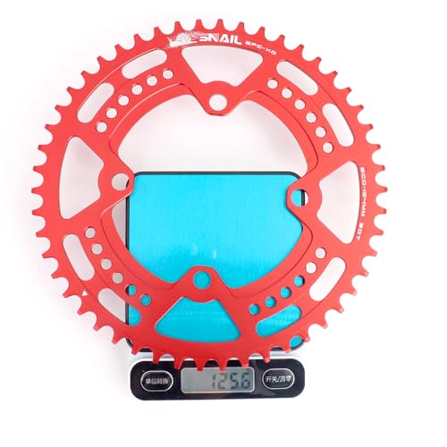 CYSKY Fahrrad Kettenblatt 104 BCD 30T 32T 34T 36T 38T 40T 42T 44T 46T 48T 50T 52T Schmale Breite Single Runde Kettenblätter mit… – Ansicht 3