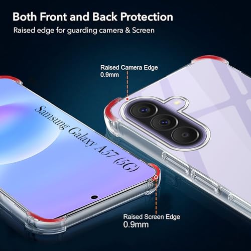 Image of Jkobi Shockproof Crystal-Clear Back Cover for Samsung Galaxy A57 5G (Anti Yellow Case | Drop & Camera Protection | Hard Polycarbonate)