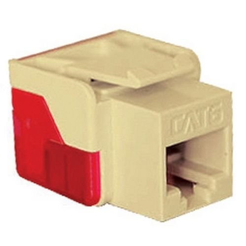 BIN ICC Cat6 Modular Connector Jack, Ivory (CAT6JACK-IV)