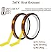 Creztail 4 Rolls Heat Tape 10mm x 33m (108FT), High Temperature Heat Resistant Tape, Heat Transfer Tape, Sublimation Tape for DIY, Industrial and Scientific Applications, Thermal, No Residue
