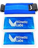 Reusable Ice Pack Wrap by Kinetic Labs - Gel Ice Pack Wrap - Ice Packs for Injuries Reusable (Large with Extra Gel Pack)