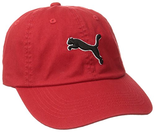 PUMA Men's Icon Adjustable Relaxed Fit Cap, Red, One Size