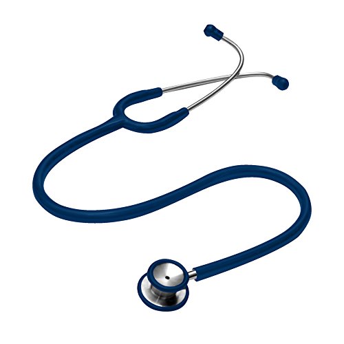 Pediatric Clinical Stethoscope Stainless Steel 22" by Lane Instrument, Multiple Colors Available (Navy Blue)
